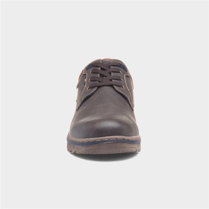 Billy Mens Brown Wide Fit Lace Up Shoe