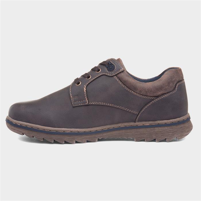 Billy Mens Brown Wide Fit Lace Up Shoe