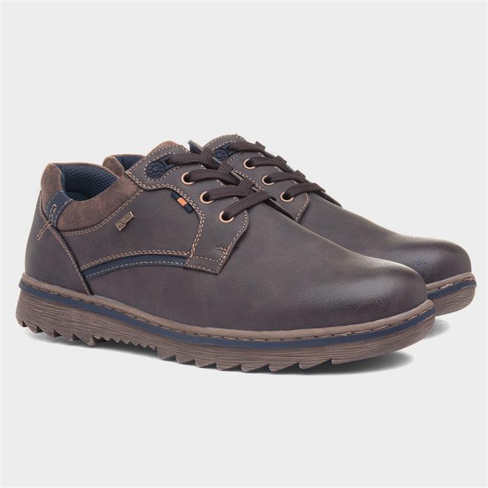 Billy Mens Brown Wide Fit Lace Up Shoe