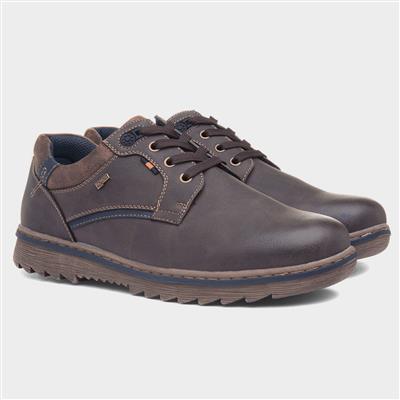 Billy Mens Brown Wider Fitting Lace Up Shoe