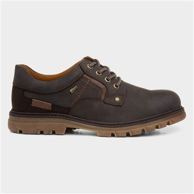 Lee Mens Brown Lace Up Memory Foam Shoes