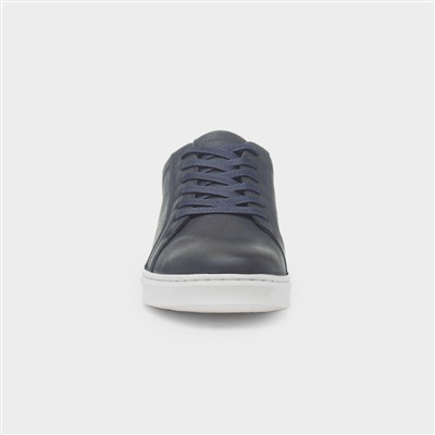 Madden Mens Navy Leather Shoe