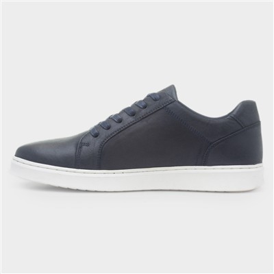 Madden Mens Navy Leather Shoe