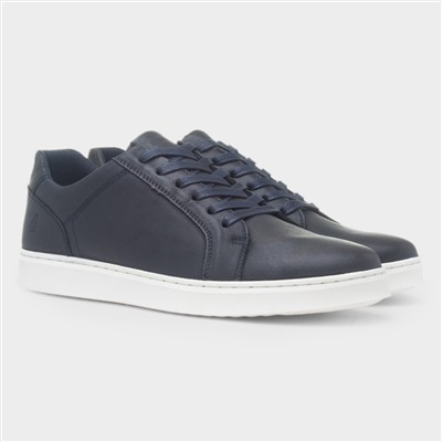 Madden Mens Navy Leather Shoe