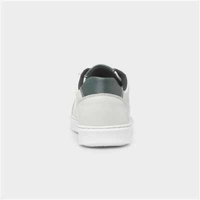 Madden Mens White Leather Shoe