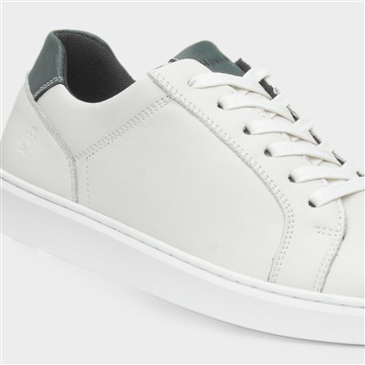 Madden Mens White Leather Shoe