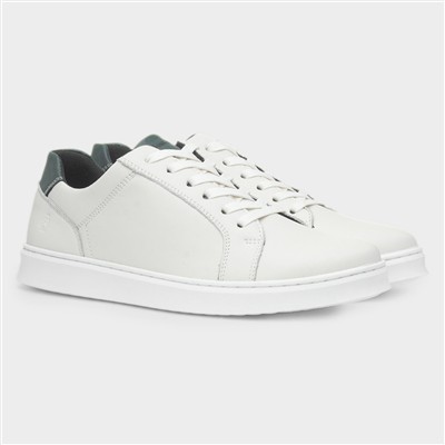 Madden Mens White Leather Shoe