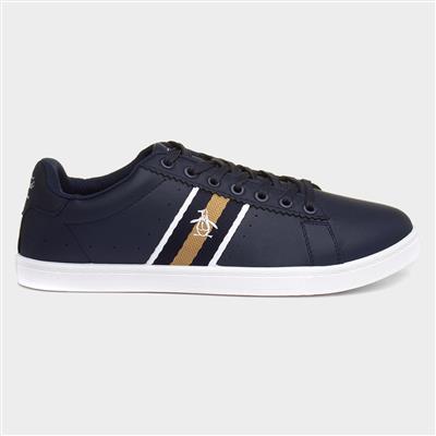 Plane Mens Navy Lace Up Shoe