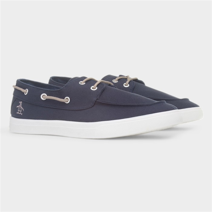 Sailor Mens Navy Boat Shoe