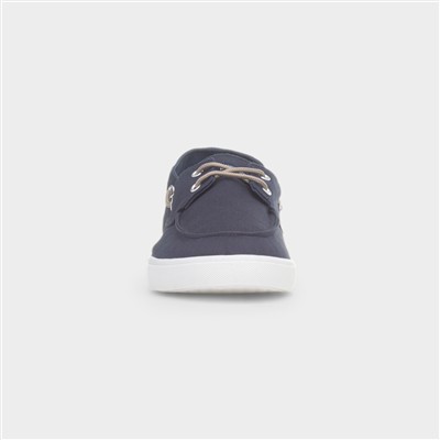 Sailor Mens Navy Boat Shoe