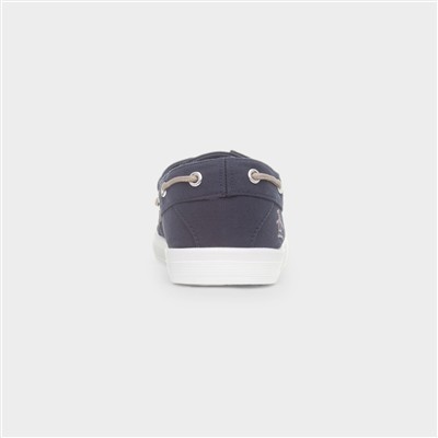 Sailor Mens Navy Boat Shoe