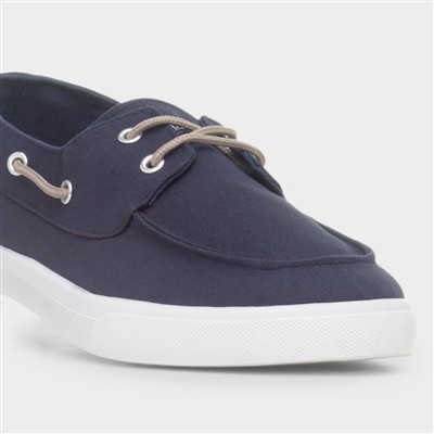 Sailor Mens Navy Boat Shoe