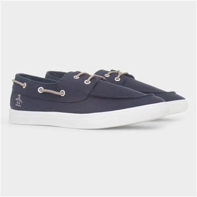 Sailor Mens Navy Boat Shoe