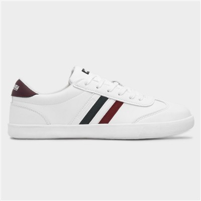 Vulkan Mens White Lace Up Casual Shoe