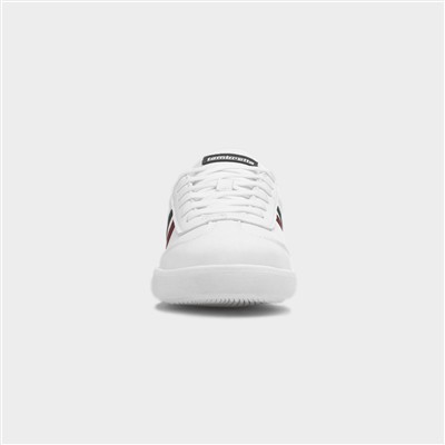 Vulkan Mens White Lace Up Casual Shoe