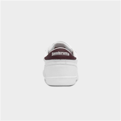 Vulkan Mens White Lace Up Casual Shoe