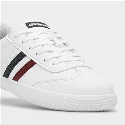 Vulkan Mens White Lace Up Casual Shoe