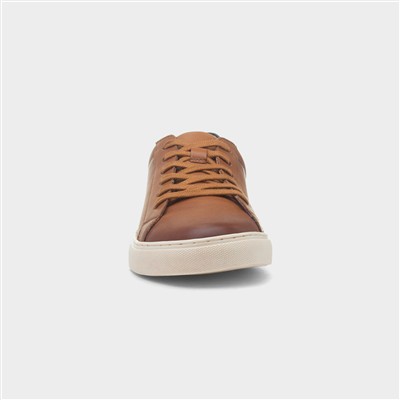 Colton Mens Tan Lace Up Leather Shoe