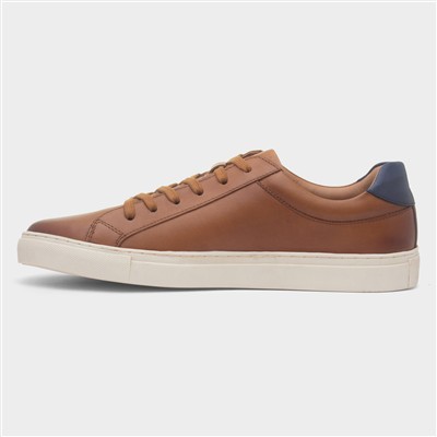 Colton Mens Tan Lace Up Leather Shoe