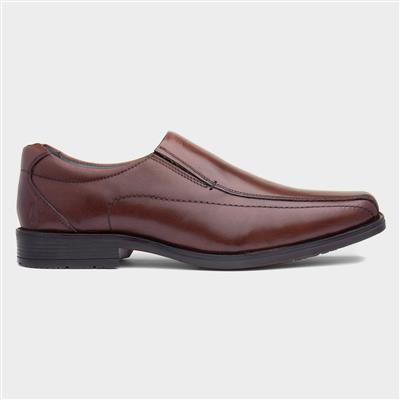 Brody Mens Chocolate Leather Shoe