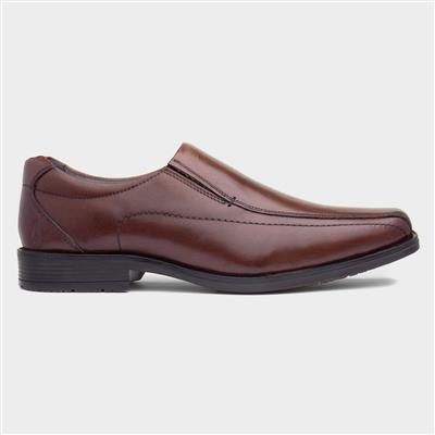 Brody Mens Chocolate Leather Shoes