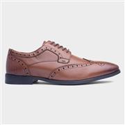 Hush Puppies Elliot Mens Tan Leather Brogue Shoe (Click For Details)