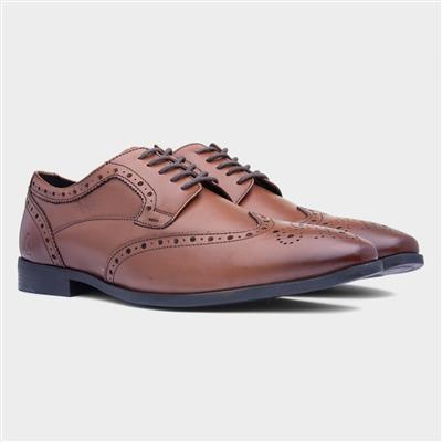 Elliot Mens Tan Leather Brogue Shoe