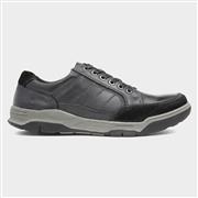 Hush Puppies Finley Mens Black Lace Up Leather Sho (Click For Details)