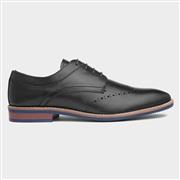 Silver Street Herbie Mens Black Leather Shoes (Click For Details)