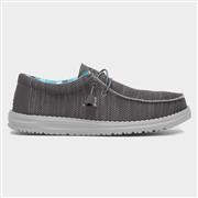HEY DUDE Wally Sox Mens Charcoal Canvas (Click For Details)