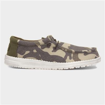 Wally Washed Mens Camo Lightweight Canvas