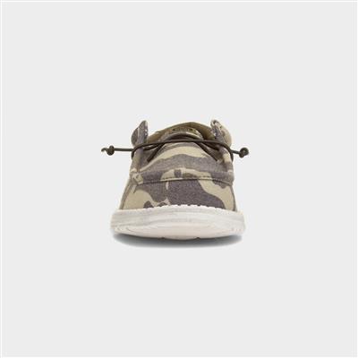 Wally Washed Mens Camo Lightweight Canvas