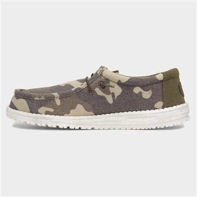 Wally Washed Mens Camo Lightweight Canvas