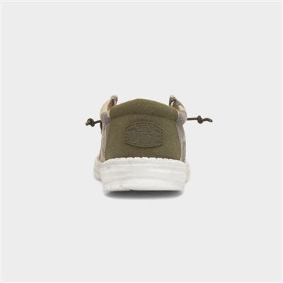 Wally Washed Mens Camo Lightweight Canvas