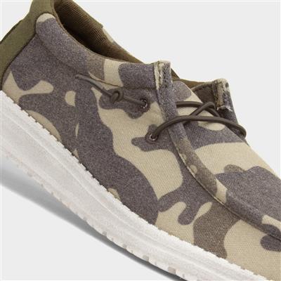 Wally Washed Mens Camo Lightweight Canvas