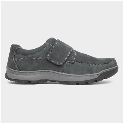 Casper Mens Navy Leather Shoe