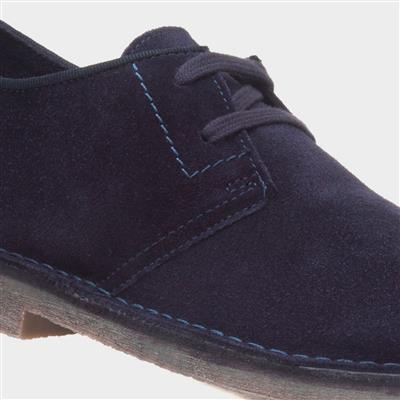 Scout Mens Navy Leather Shoe