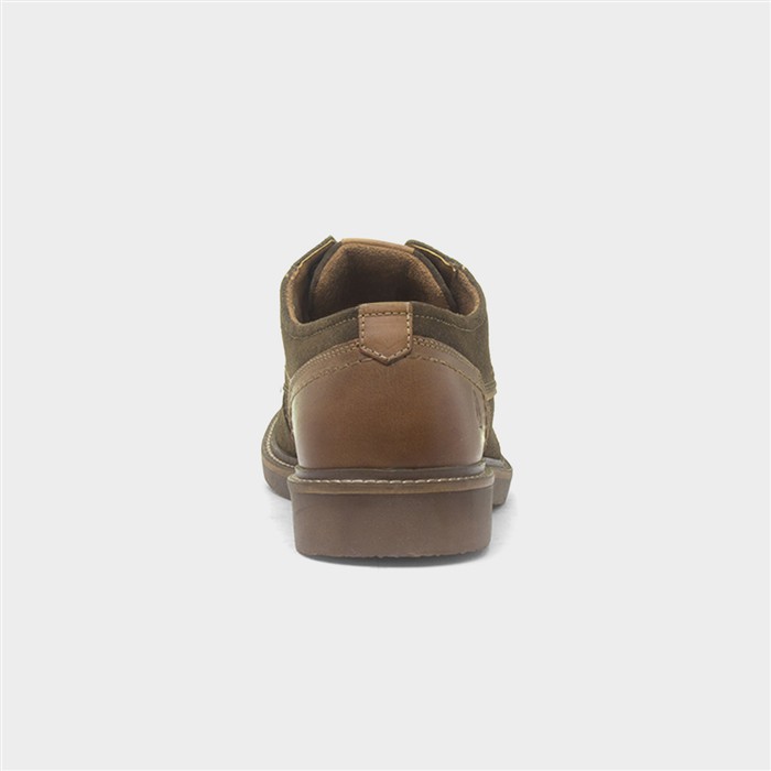 Guy Mens Khaki Suede Shoe