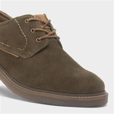 Guy Mens Khaki Suede Shoe