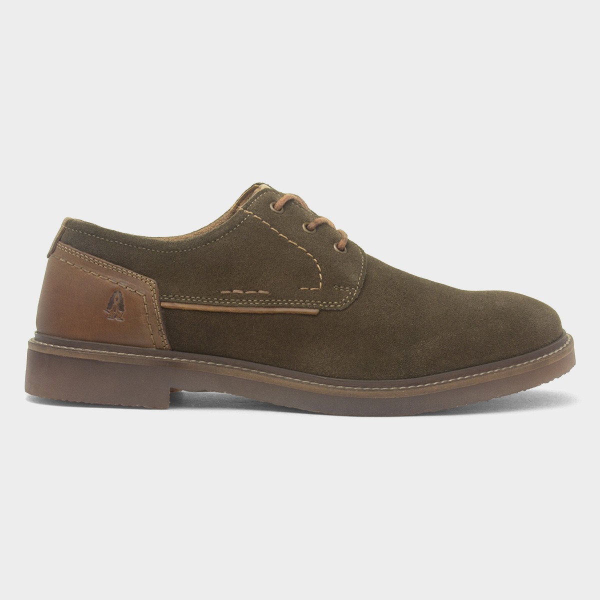 Guy Mens Khaki Suede Shoe