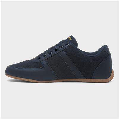 Euro Mens Navy Lace Up Shoe