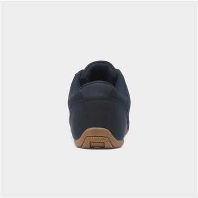 Euro Mens Navy Lace Up Shoe