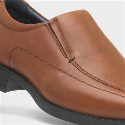 Brody Mens Tan Leather Shoes