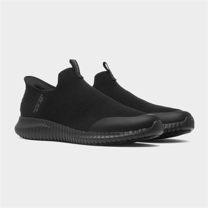 Slip Ins Mens Black Shoe