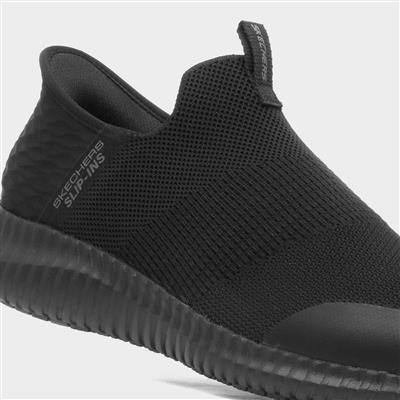 Slip Ins Mens Black Shoe