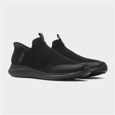 Slip Ins Mens Black Shoe
