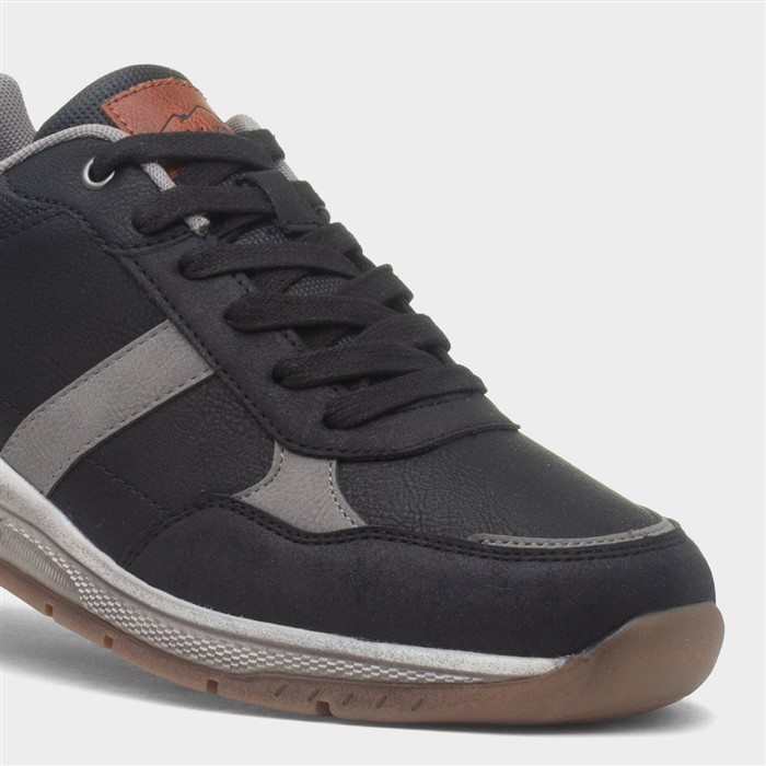 Cribden Mens Black Casual Shoe