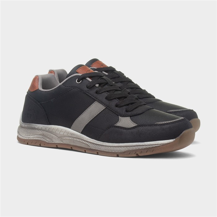 Cribden Mens Black Casual Shoe