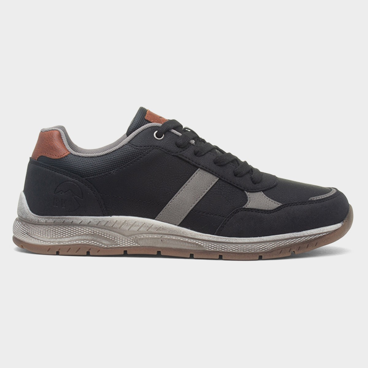 Cribden Mens Black Casual Shoe