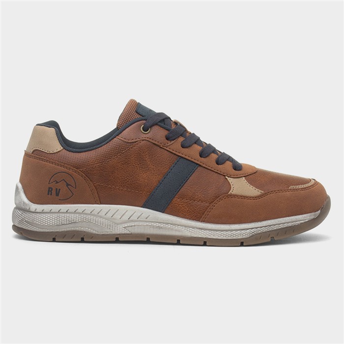 Cribden Mens Tan Black Casual Shoe